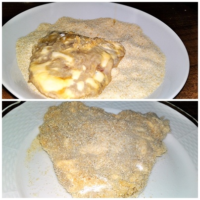 Vyprážané kuracie prsia plnené kuracou pečeňou (fotorecept) - obrázok 7