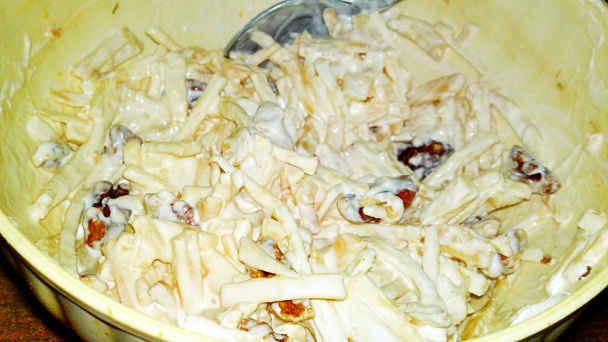 Šalát z jablka, zeleru, syra a orechov na môj spôsob (fotorecept) - obrázok 13