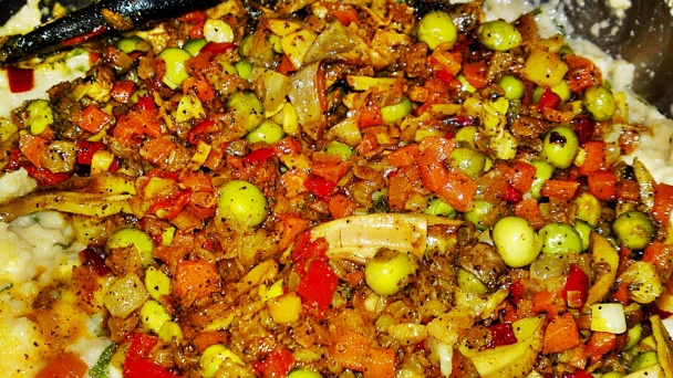 Žemľovka na slano s dubákmi a so zeleninou (fotorecept) - obrázok 11
