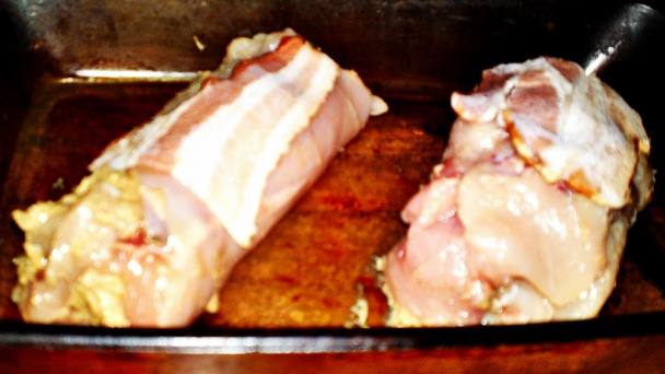 Závitky z kuracích pŕs plnené domácou paštétou z kuracej pečene (fotorecept) - obrázok 11