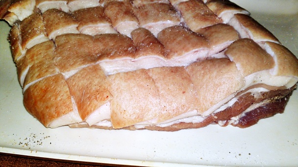 Pečený plnený bôčik s kožou podľa Gordona Ramsayho (fotorecept) - obrázok 4