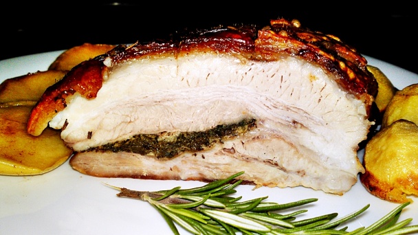 Pečený plnený bôčik s kožou podľa Gordona Ramsayho (fotorecept) - obrázok 15