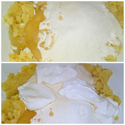 Slaný zemiakový koláč plnený cibuľou (fotorecept) - obrázok 4