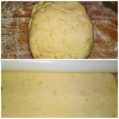 Slaný zemiakový koláč plnený cibuľou (fotorecept) - obrázok 6