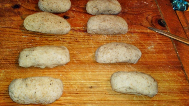 Grahamové bagetky s rascou (fotorecept) - obrázok 6