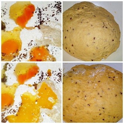 Vláčne prekladané pagáče s ľanovými semienkami (fotorecept) - obrázok 2