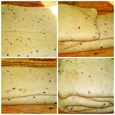 Vláčne prekladané pagáče s ľanovými semienkami (fotorecept) - obrázok 4