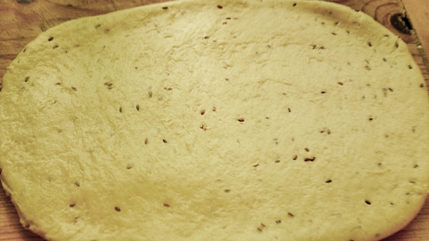 Vláčne prekladané pagáče s ľanovými semienkami (fotorecept) - obrázok 5