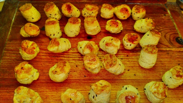 Vláčne prekladané pagáče s ľanovými semienkami (fotorecept) - obrázok 9