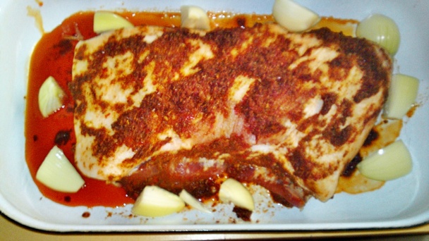 Pečený paprikový bôčik s kápiovým krémom a s údenou paprikou (fotorecept) - obrázok 8