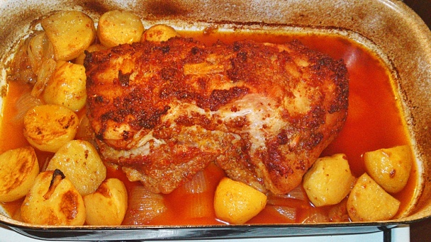 Pečený paprikový bôčik s kápiovým krémom a s údenou paprikou (fotorecept) - obrázok 9