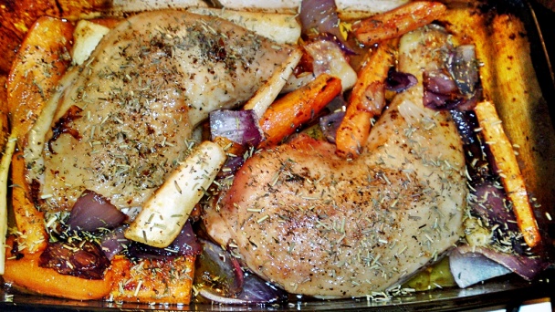 Pomaly pečené kuracie stehná na masle s bylinkami (fotorecept) - obrázok 9