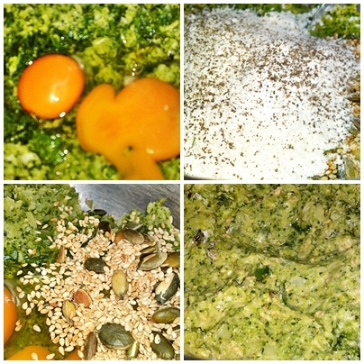 Brokolicové fašírky s tekvicovými semienkami a sezamom (fotorecept) - obrázok 4