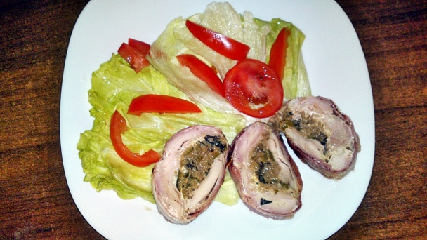 Jarná kuracia roláda s hubami a cuketou (fotorecept) - obrázok 15