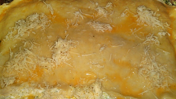 Slaný koláč so špenátom a fetou (fotorecept) - obrázok 12