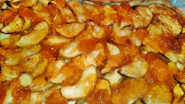 Jablkový koláč s marhuľovým džemom a s rumom (fotorecept) - obrázok 15