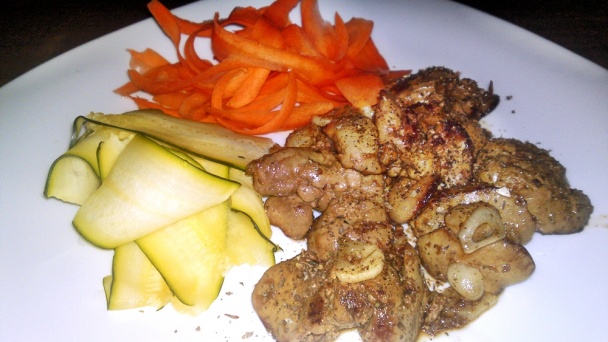 Oprážaná kuracia pečeň na cesnaku (fotorecept) - obrázok 7