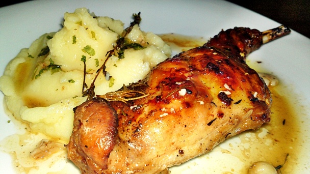 Pečené - dusené králičie stehná na masle a Chardonnay (fotorecept)  - obrázok 15