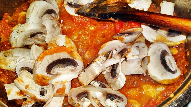 Paprikáš z kuracích pŕs so šampiňónmi (fotorecept) - obrázok 10