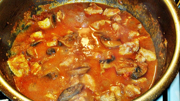 Paprikáš z kuracích pŕs so šampiňónmi (fotorecept) - obrázok 14