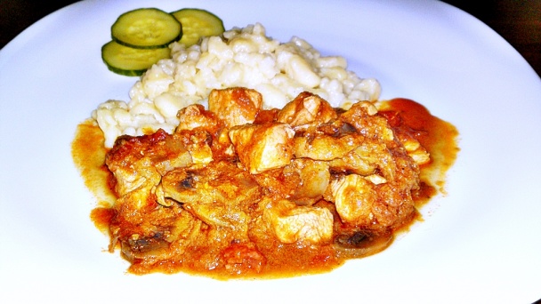 Paprikáš z kuracích pŕs so šampiňónmi (fotorecept) - obrázok 15