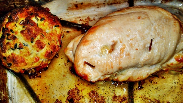 Plnená roláda z kuracích pŕs s citrónovou omáčkou (fotorecept) - obrázok 9