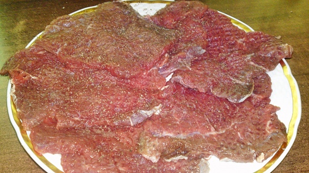 Roštenka na údenej paprike a šampiňónoch (fotorecept) - obrázok 1