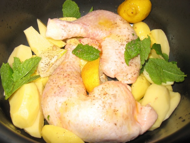 Citrónovo-mätové kuracie stehná  - obrázok 1