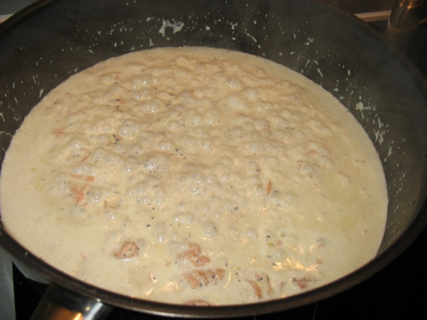 Pappardelle s lososom, kaviárom a krevetami (fotorecept) - obrázok 5