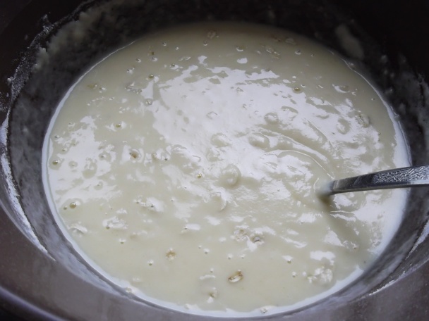 Obyčajný hroznový koláč s vločkami a škoricou - hrnčekový (fotorecept) - obrázok 2