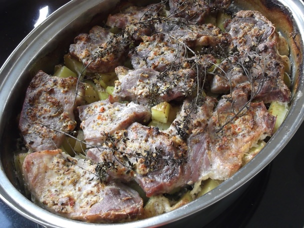 Diabolská krkovička na zemiakovo-cuketovej perinke - eintopf (fotorecept) - obrázok 7