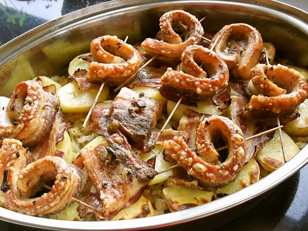 Bôčiková roláda na slanine a kyslej kapuste - eintopf (fotorecept) - obrázok 7