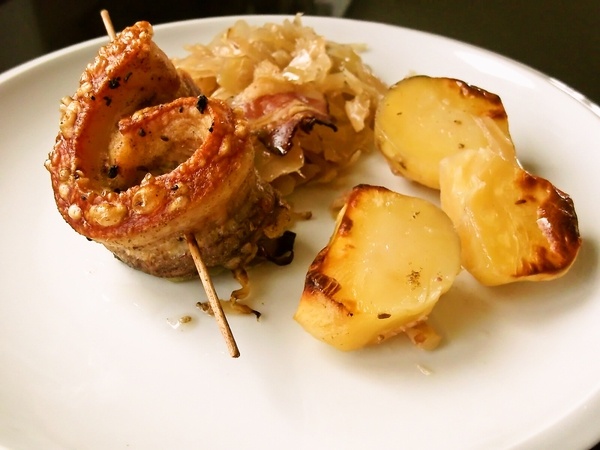 Bôčiková roláda na slanine a kyslej kapuste - eintopf (fotorecept) - obrázok 8