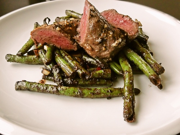 Hanger steak na flambovanej fazuľke (fotorecept) - obrázok 9