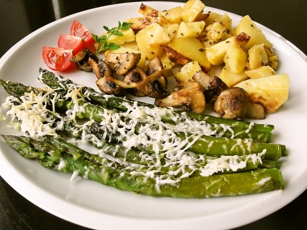 Zelená špargľa s pecorinom a pečiarkami (fotorecept) - obrázok 7