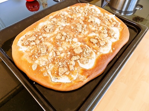 Kysnutý koláč s tvarohom a rebarborou (fotorecept) - obrázok 5