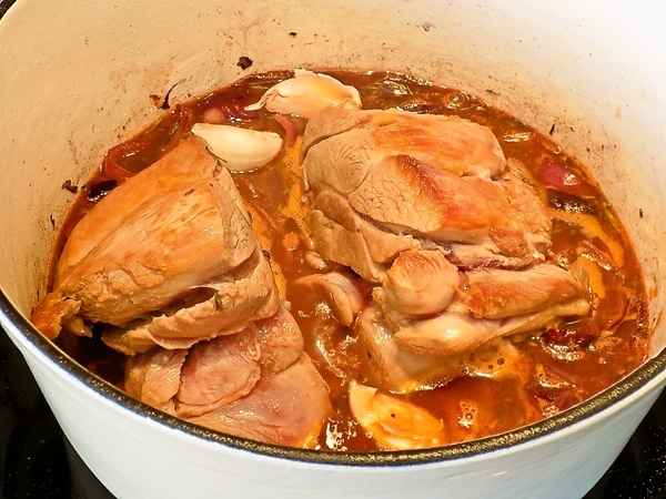 Morčacie stehno na víne (fotorecept) - obrázok 3