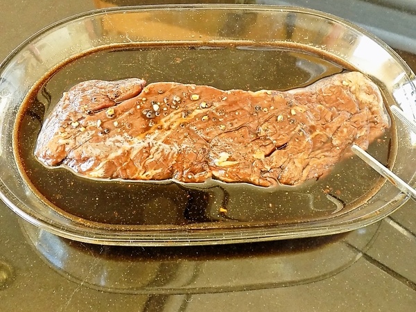 Hanger steak s teriyaki marinádou (fotorecept) - obrázok 1