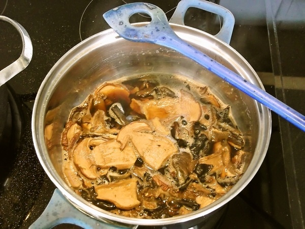 Krkovička na víne s hubami (fotorecept) - obrázok 2