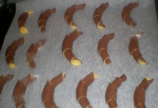 Čoko-koko rožky (fotorecept) - obrázok 2