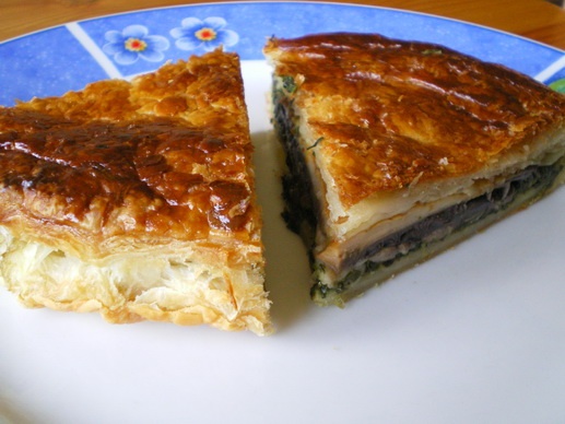 Slaný hubový  koláč (fotorecept) - obrázok 12