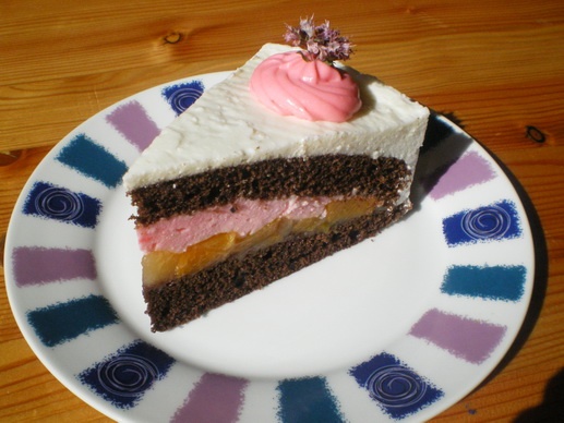 Tvarohová torta s broskyňami (fotorecept) - obrázok 11