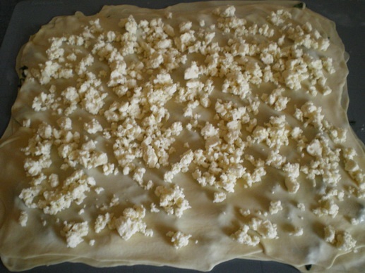 Vrstvený  burek so špenátom a fetou (fotorecept) - obrázok 5