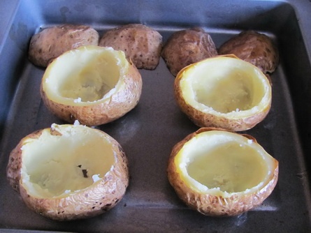 Plnené  zemiaky so sladkou pečenou brokolicou (fotorecept) - obrázok 1