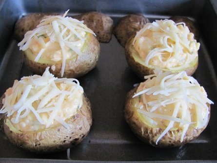 Plnené  zemiaky so sladkou pečenou brokolicou (fotorecept) - obrázok 4