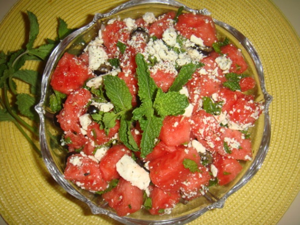 Melónový šalát s feta syrom (fotorecept) - obrázok 4