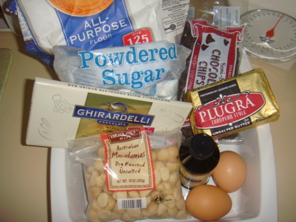 Brownies s makadamovými orieškami a bielou čokoládou (fotorecept) - obrázok 1