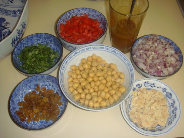 Cícerový šalát s hnedou ryžou a karí korením (fotorecept) - obrázok 2