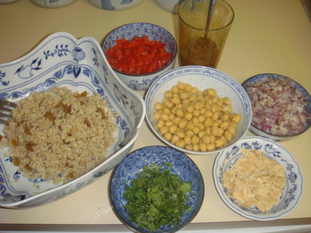 Cícerový šalát s hnedou ryžou a karí korením (fotorecept) - obrázok 3