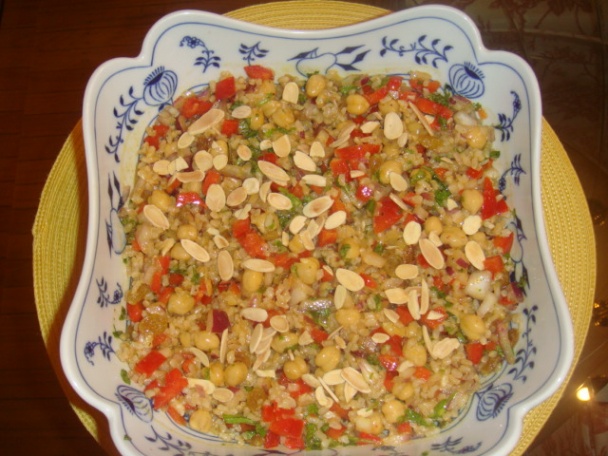 Cícerový šalát s hnedou ryžou a karí korením (fotorecept) - obrázok 4